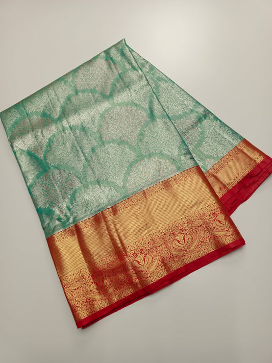 FANCY BRIDAL TISSUE SILK SAREE - B S CHANNABASAPPA & SONS