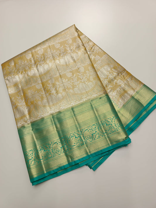 FANCY BRIDAL TISSUE SILK SAREE - B S CHANNABASAPPA & SONS