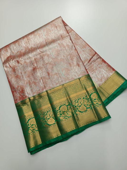 FANCY BRIDAL TISSUE SILK SAREE - B S CHANNABASAPPA & SONS