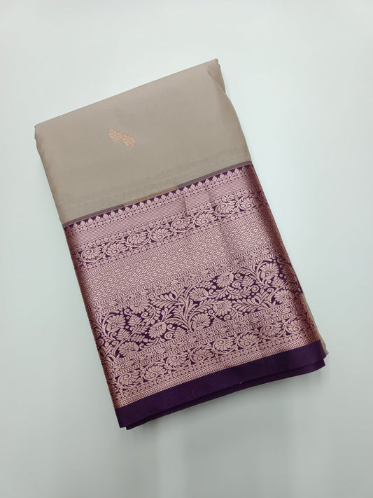 KANCHIPURAM SEMI SILK SAREE - B S CHANNABASAPPA & SONS