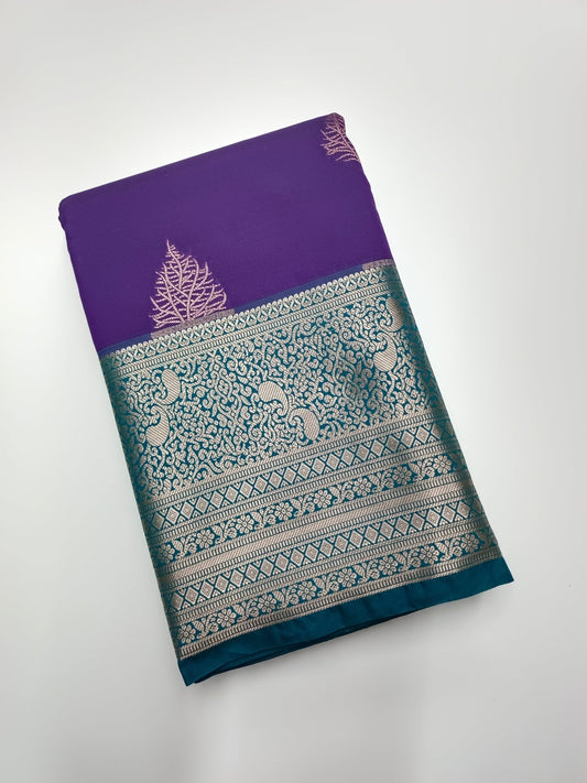 KANCHIPURAM SEMI SILK SAREE - B S CHANNABASAPPA & SONS