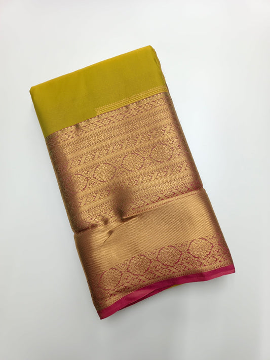 KANCHIPURAM SEMI SILK SAREE - B S CHANNABASAPPA & SONS