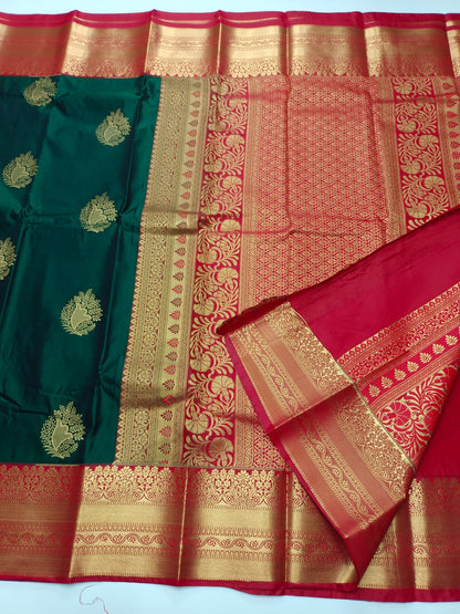 KANCHIPURAM SEMI SILK SAREE - B S CHANNABASAPPA & SONS