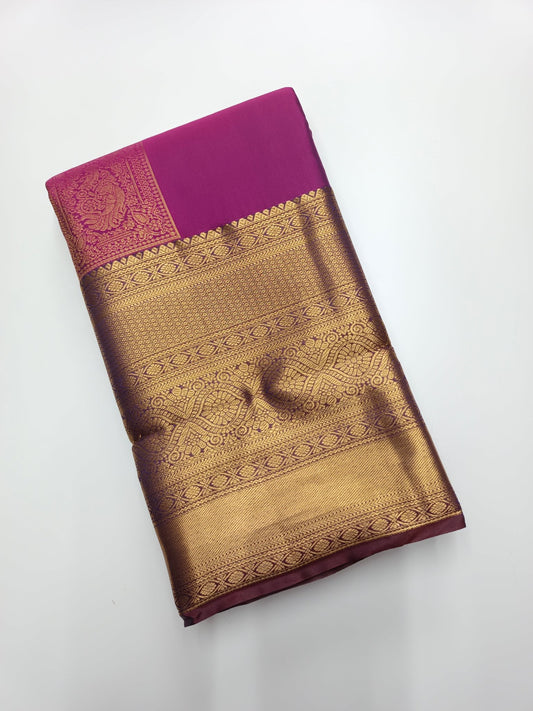 KANCHIPURAM SEMI SILK SAREE - B S CHANNABASAPPA & SONS