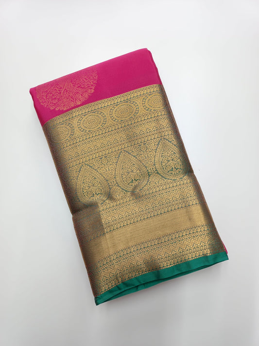 KANCHIPURAM SEMI SILK SAREE - B S CHANNABASAPPA & SONS
