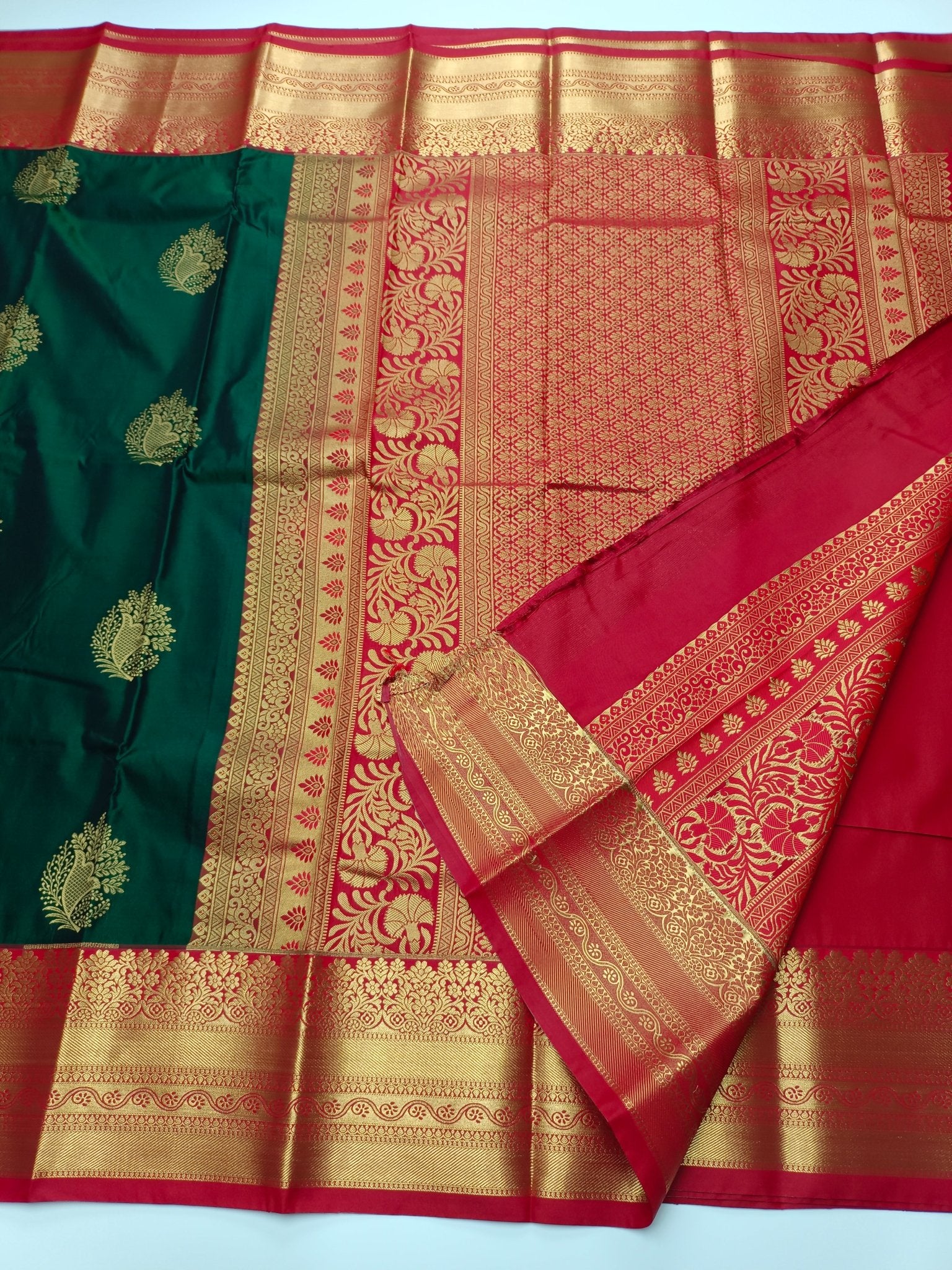 KANCHIPURAM SEMI SILK SAREE - B S CHANNABASAPPA & SONS