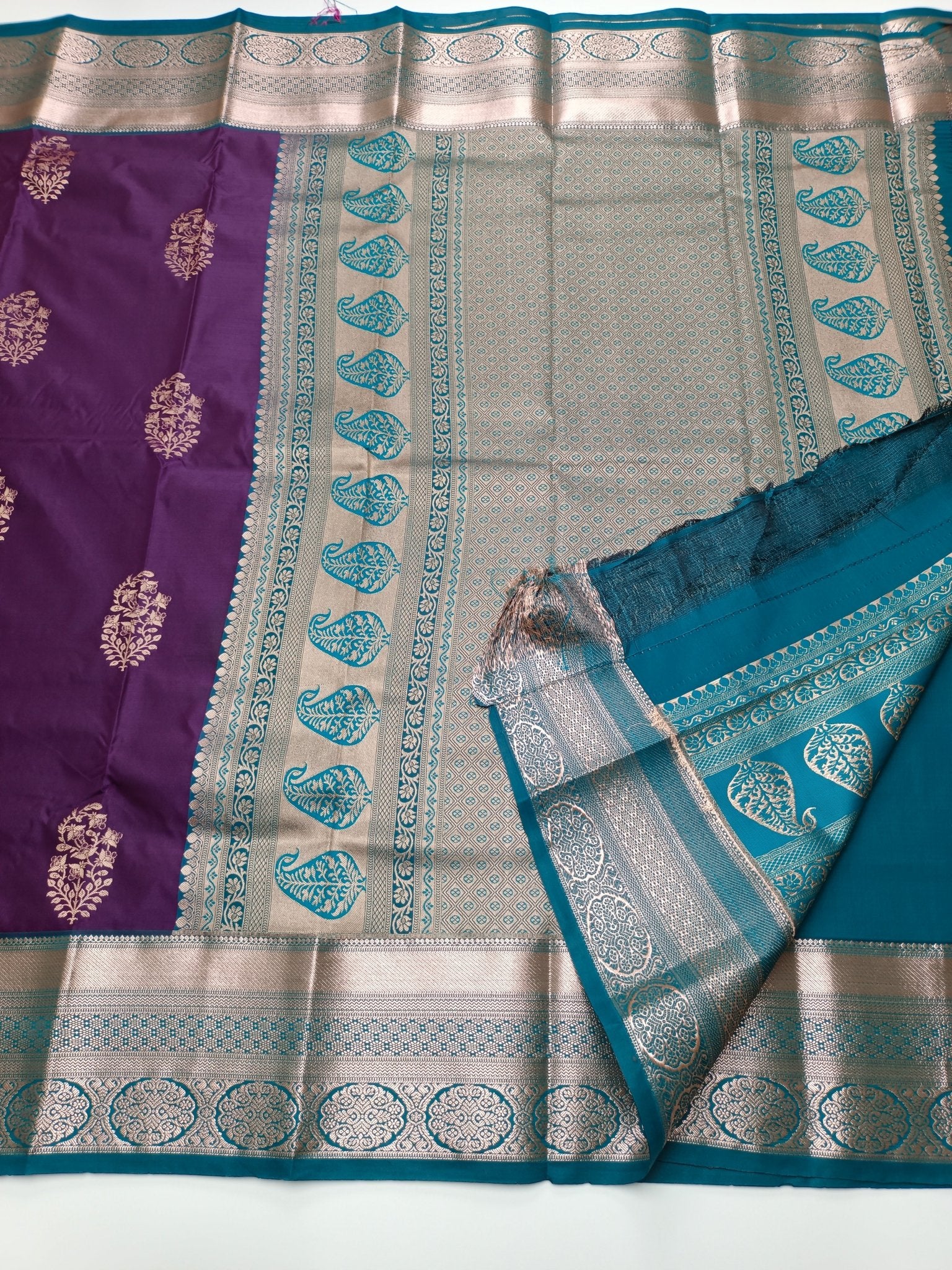 KANCHIPURAM SEMI SILK SAREE - B S CHANNABASAPPA & SONS