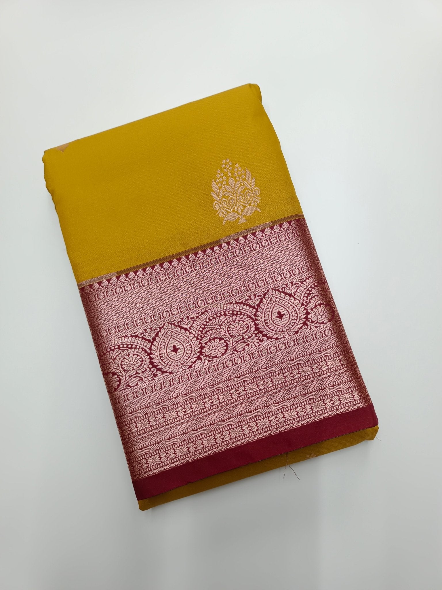 KANCHIPURAM SEMI SILK SAREE - B S CHANNABASAPPA & SONS