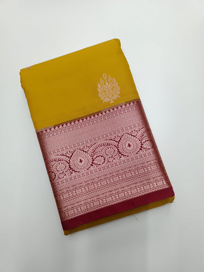 KANCHIPURAM SEMI SILK SAREE - B S CHANNABASAPPA & SONS