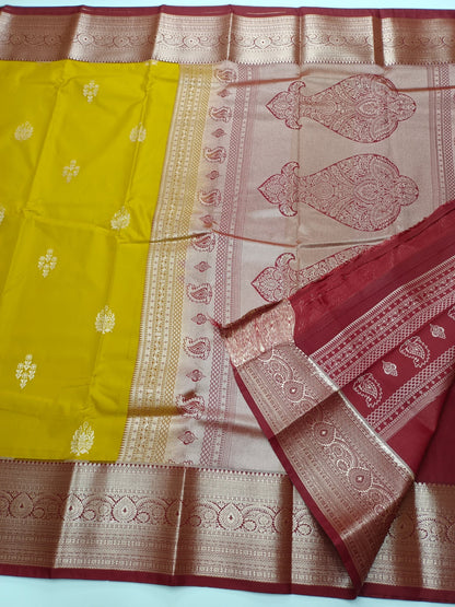 KANCHIPURAM SEMI SILK SAREE - B S CHANNABASAPPA & SONS