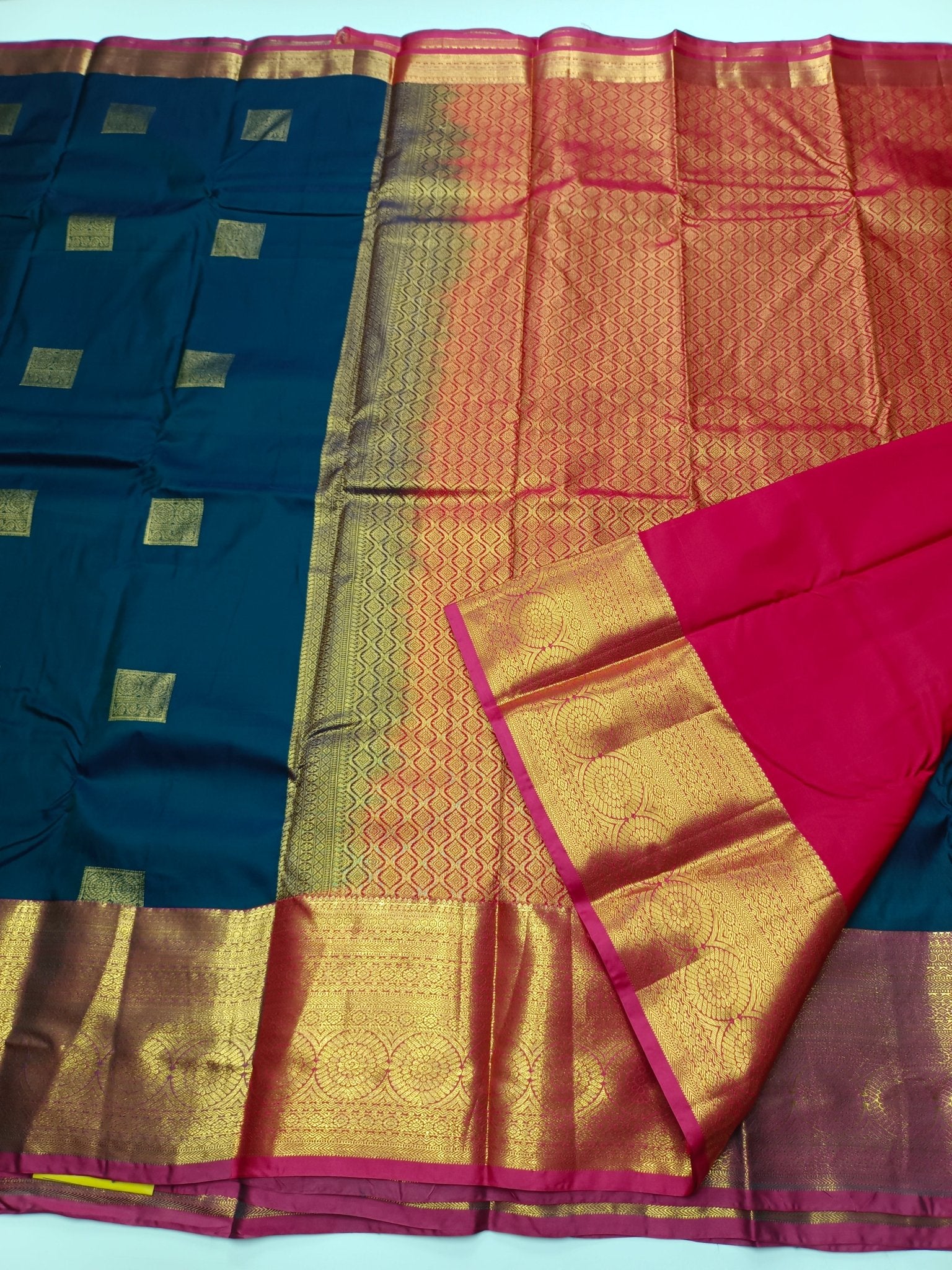 KANCHIPURAM SEMI SILK SAREE - B S CHANNABASAPPA & SONS