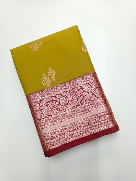 KANCHIPURAM SEMI SILK SAREE - B S CHANNABASAPPA & SONS