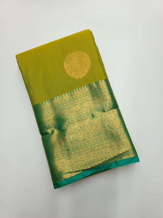 KANCHIPURAM SEMI SILK SAREE - B S CHANNABASAPPA & SONS