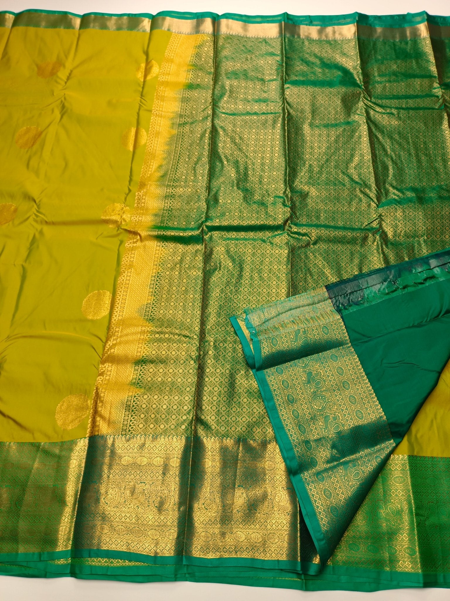 KANCHIPURAM SEMI SILK SAREE - B S CHANNABASAPPA & SONS
