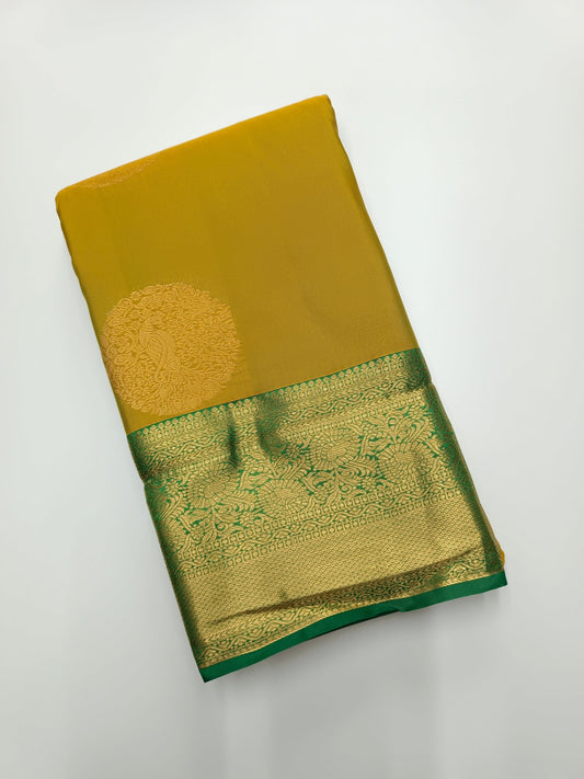 KANCHIPURAM SEMI SILK SAREE - B S CHANNABASAPPA & SONS