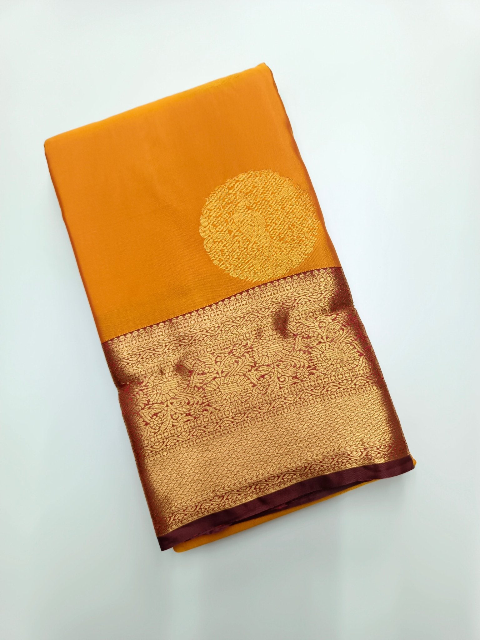 KANCHIPURAM SEMI SILK SAREE - B S CHANNABASAPPA & SONS