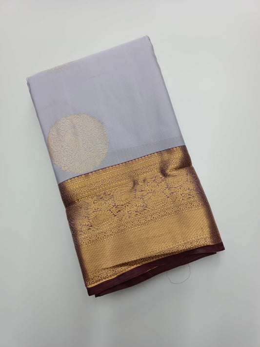 KANCHIPURAM SEMI SILK SAREE - B S CHANNABASAPPA & SONS