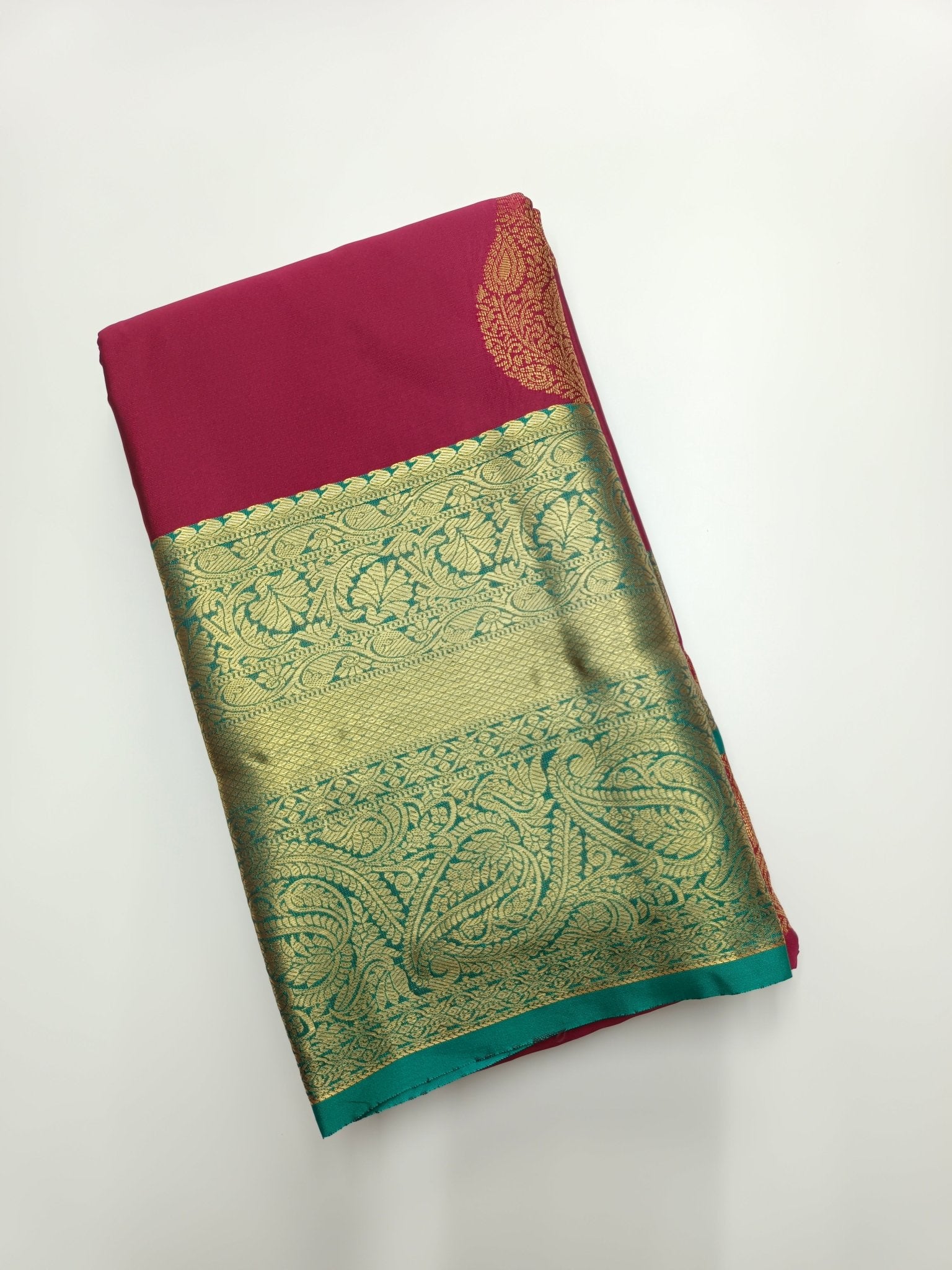 KANCHIPURAM SEMI SILK SAREE - B S CHANNABASAPPA & SONS
