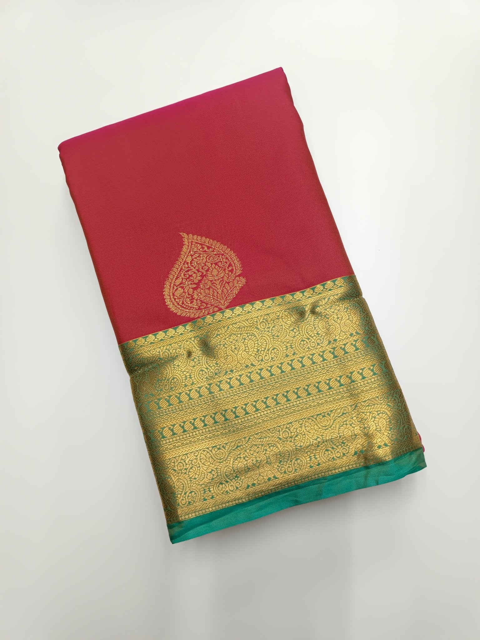 KANCHIPURAM SEMI SILK SAREE - B S CHANNABASAPPA & SONS