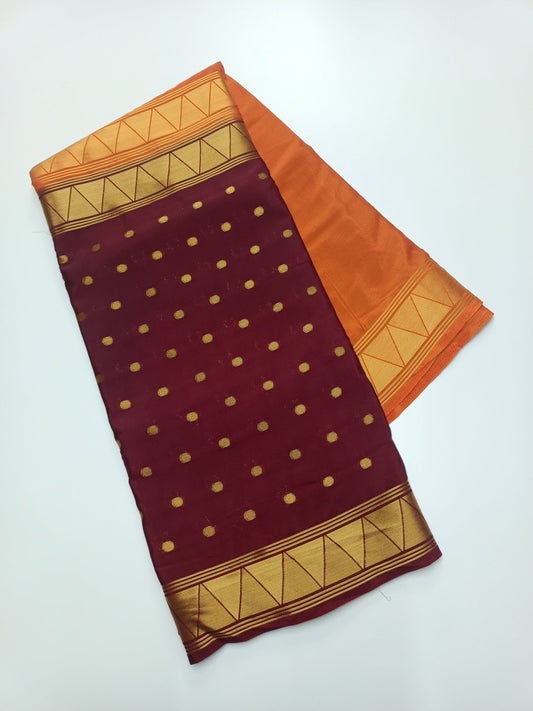 2D CREPE SILK SAREE - B S CHANNABASAPPA & SONS
