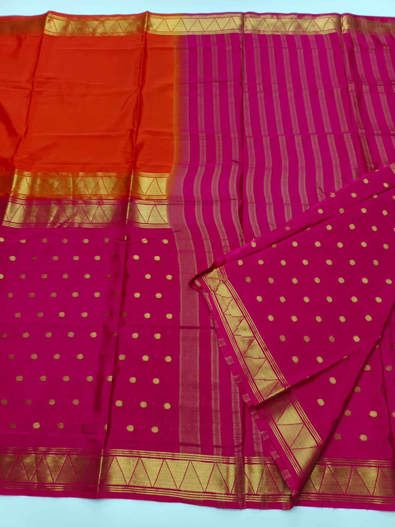 2D CREPE SILK SAREE - B S CHANNABASAPPA & SONS