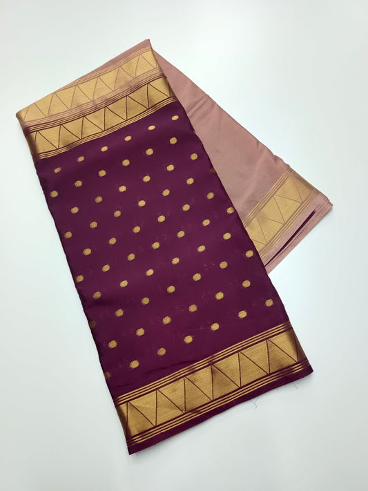 2D CREPE SILK SAREE - B S CHANNABASAPPA & SONS