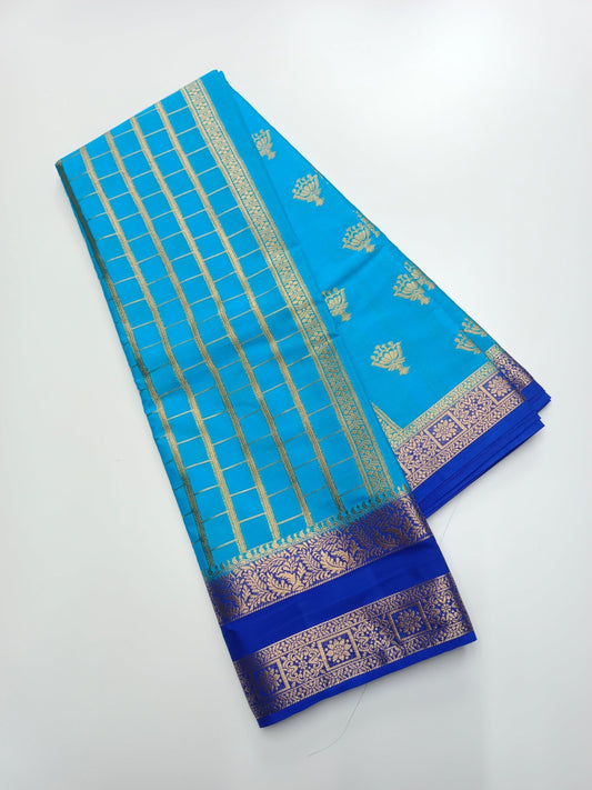 SEMI CREPE SILK SAREE - B S CHANNABASAPPA & SONS