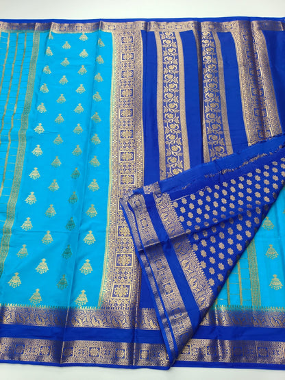 SEMI CREPE SILK SAREE - B S CHANNABASAPPA & SONS