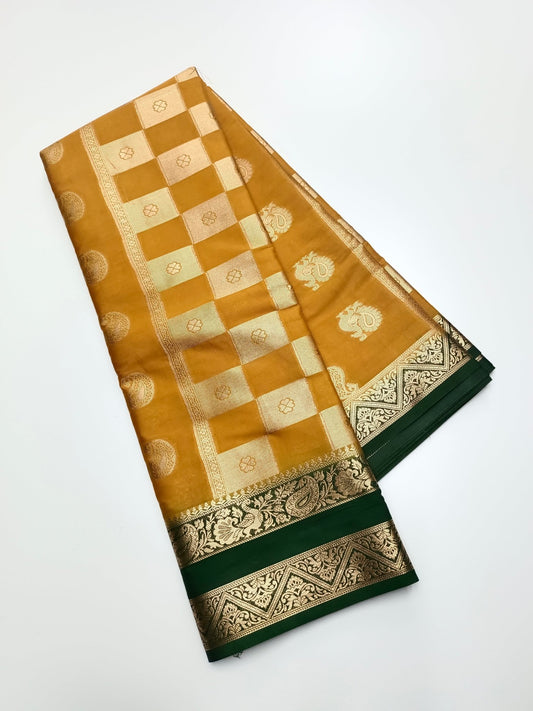 SEMI CREPE SILK SAREE - B S CHANNABASAPPA & SONS