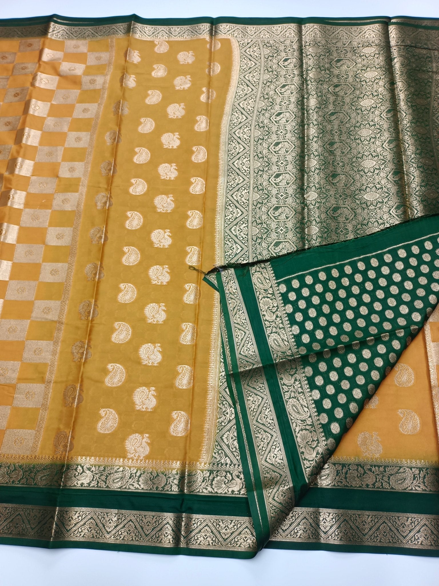 SEMI CREPE SILK SAREE - B S CHANNABASAPPA & SONS
