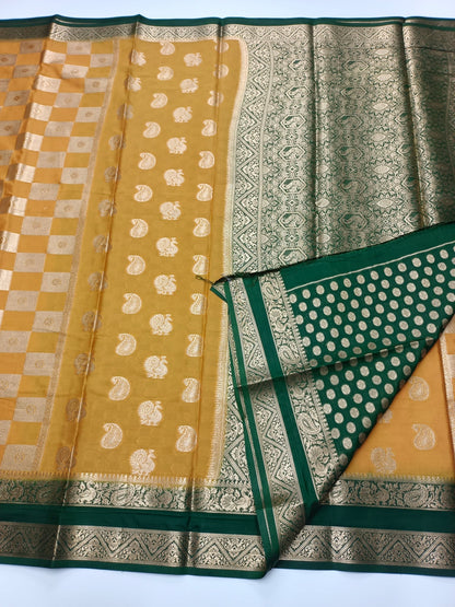 SEMI CREPE SILK SAREE - B S CHANNABASAPPA & SONS