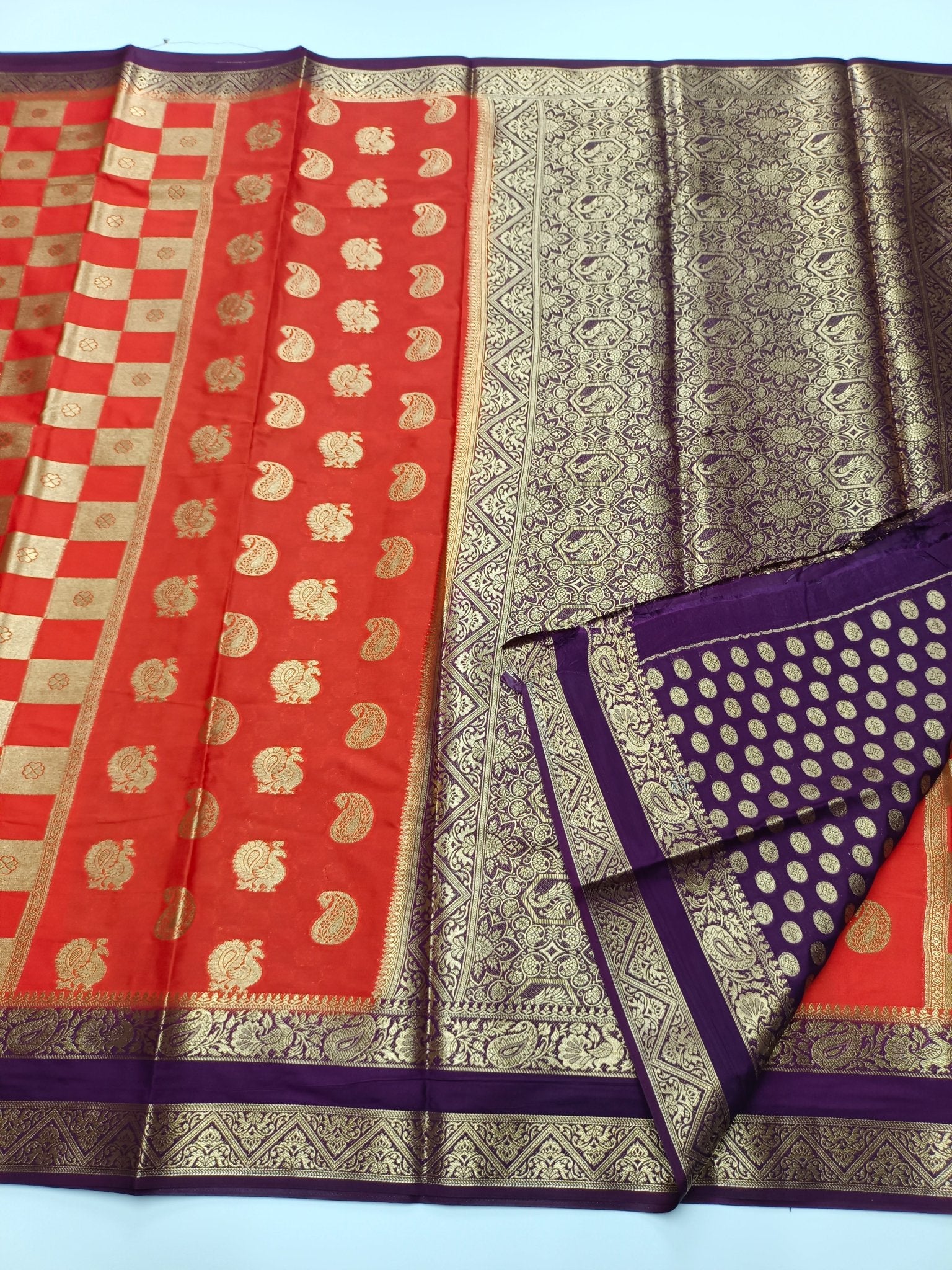 SEMI CREPE SILK SAREE - B S CHANNABASAPPA & SONS