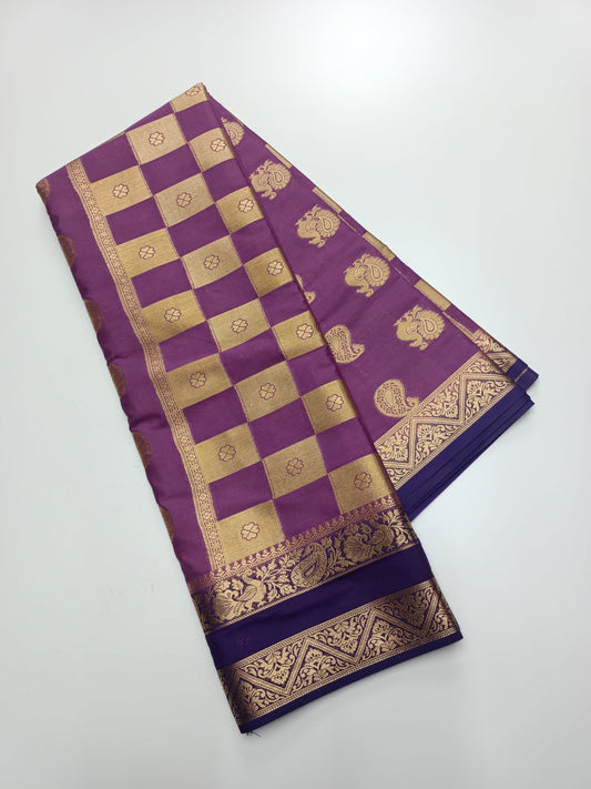 SEMI CREPE SILK SAREE - B S CHANNABASAPPA & SONS
