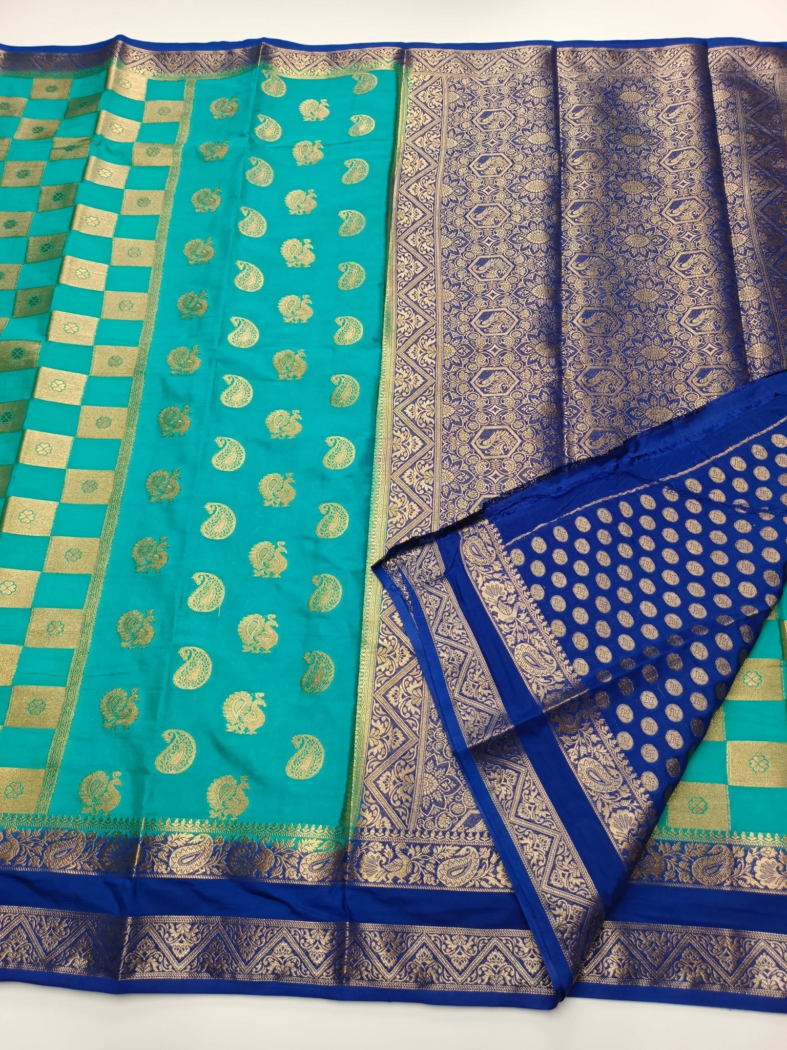 SEMI CREPE SILK SAREE - B S CHANNABASAPPA & SONS