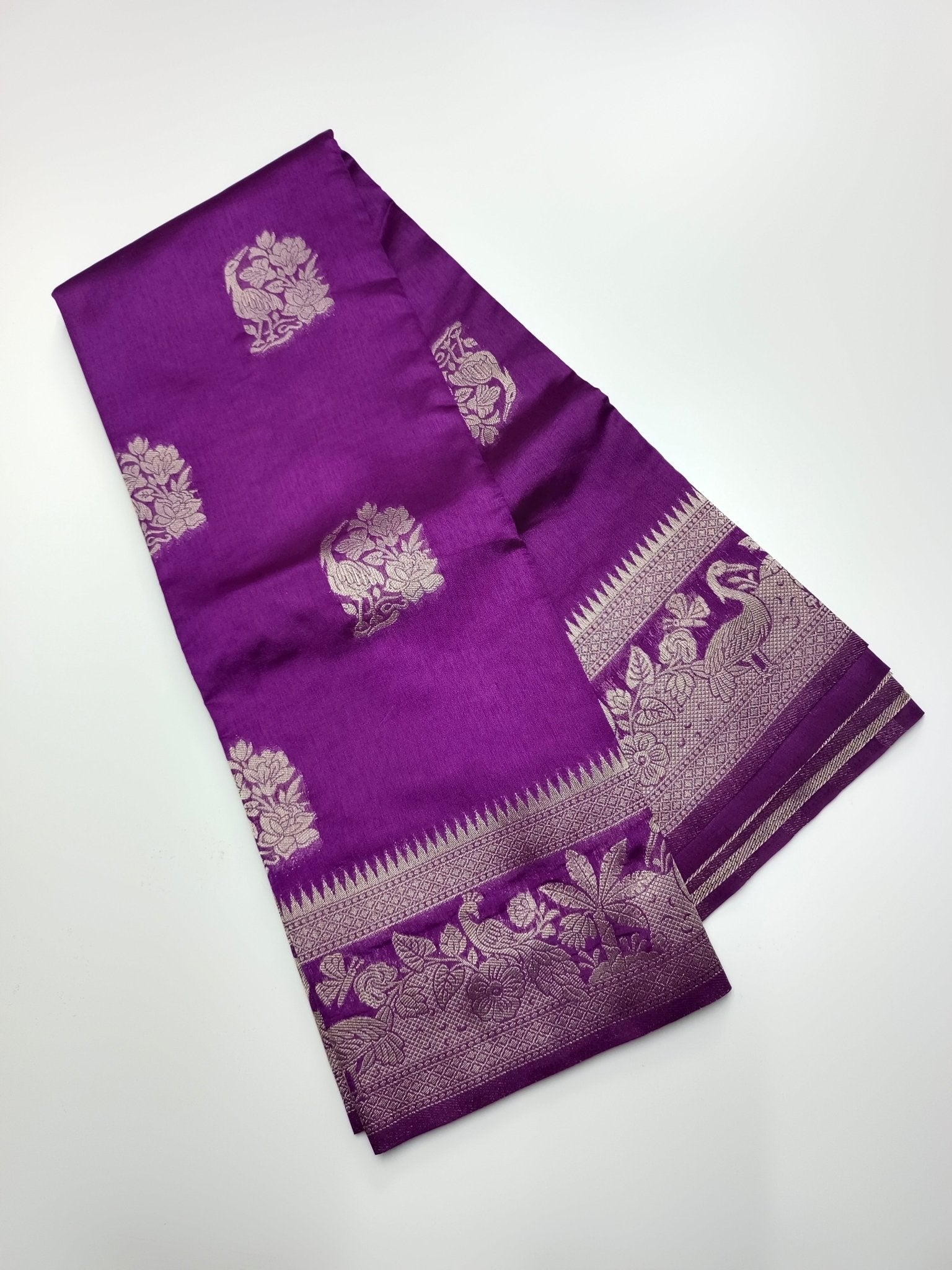 FANCY RAW SILK SAREE - B S CHANNABASAPPA & SONS