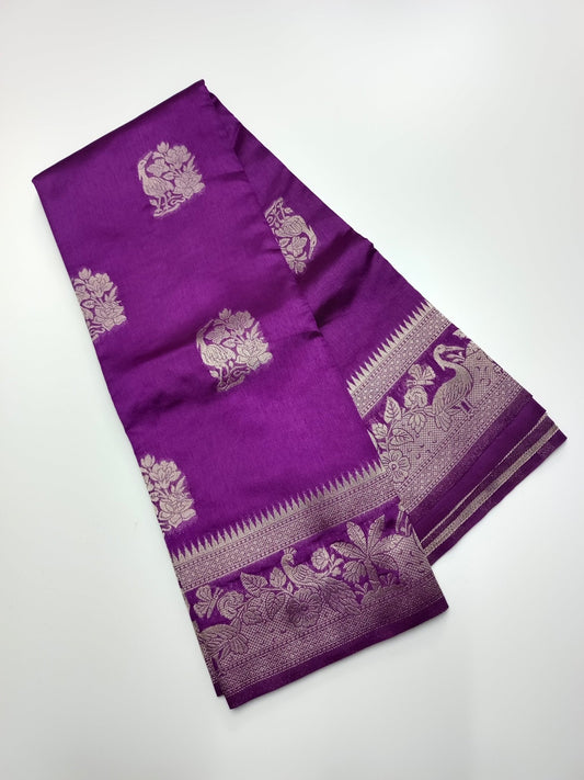 FANCY RAW SILK SAREE - B S CHANNABASAPPA & SONS