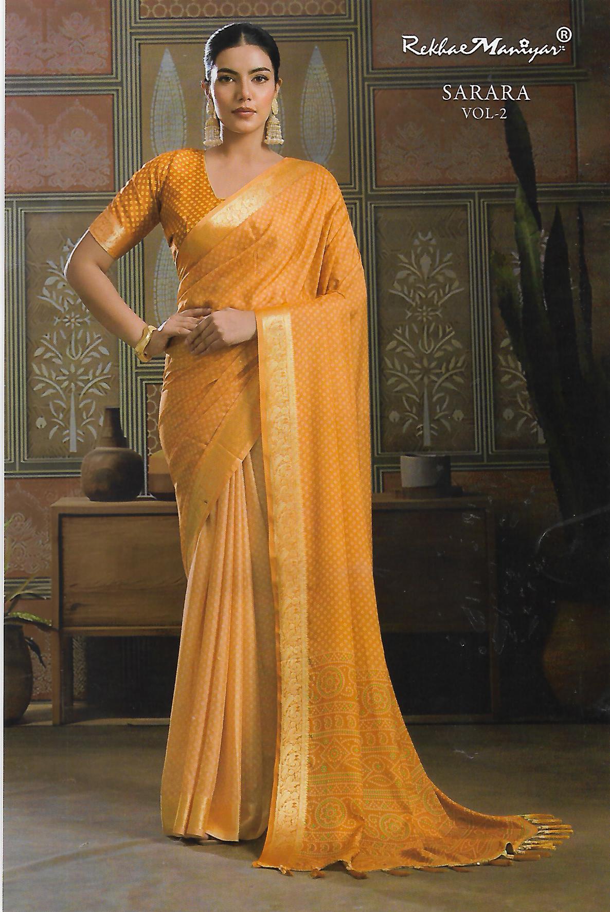 FANCY DOLA CREPE SAREE - B S CHANNABASAPPA & SONS