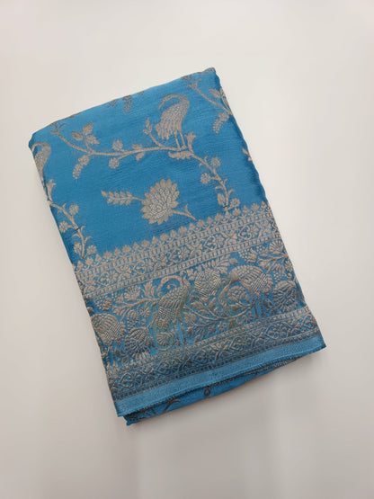 VISCOPE CREPE SILK SAREE - B S CHANNABASAPPA & SONS