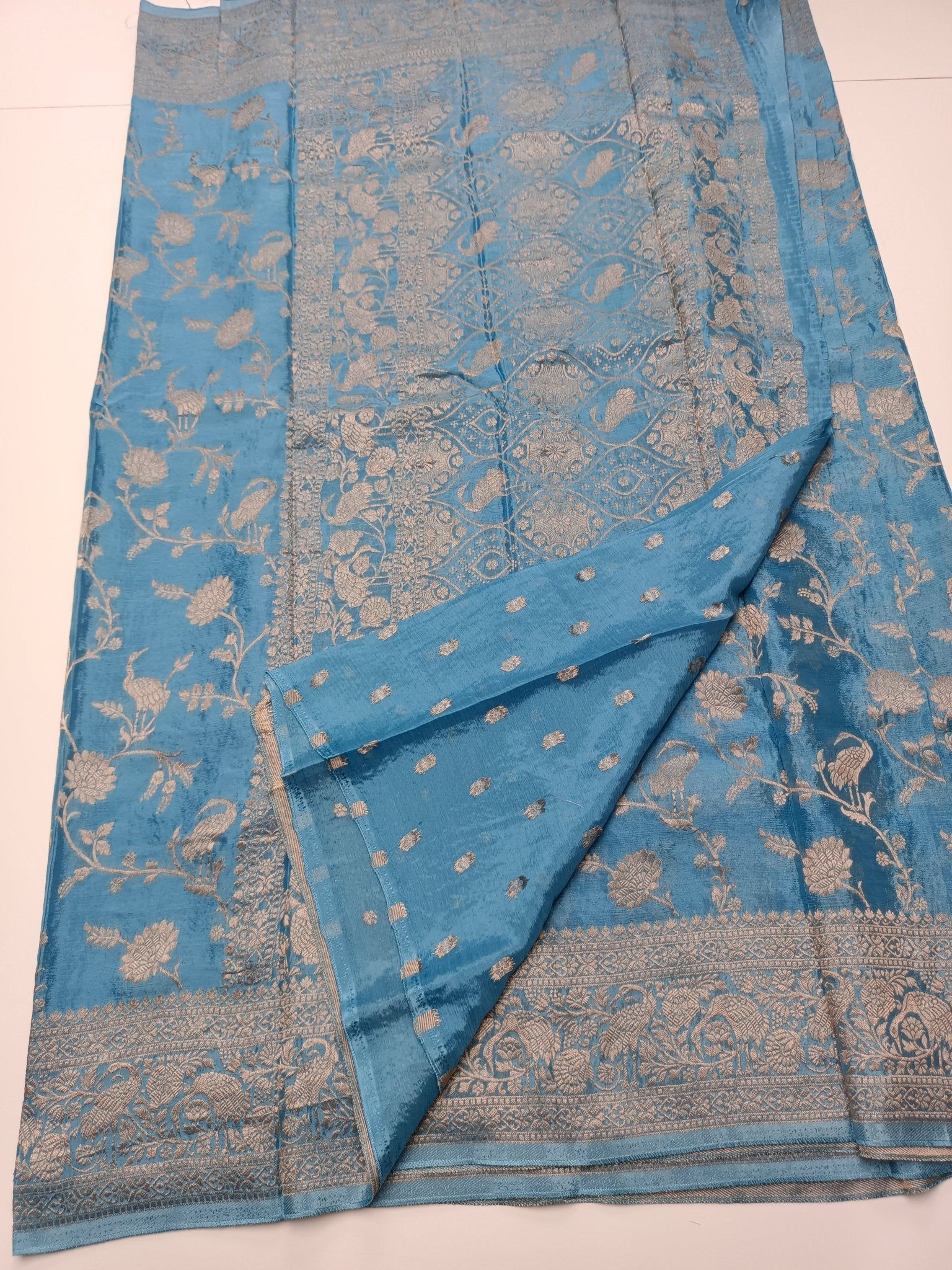 VISCOPE CREPE SILK SAREE - B S CHANNABASAPPA & SONS