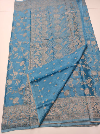 VISCOPE CREPE SILK SAREE - B S CHANNABASAPPA & SONS
