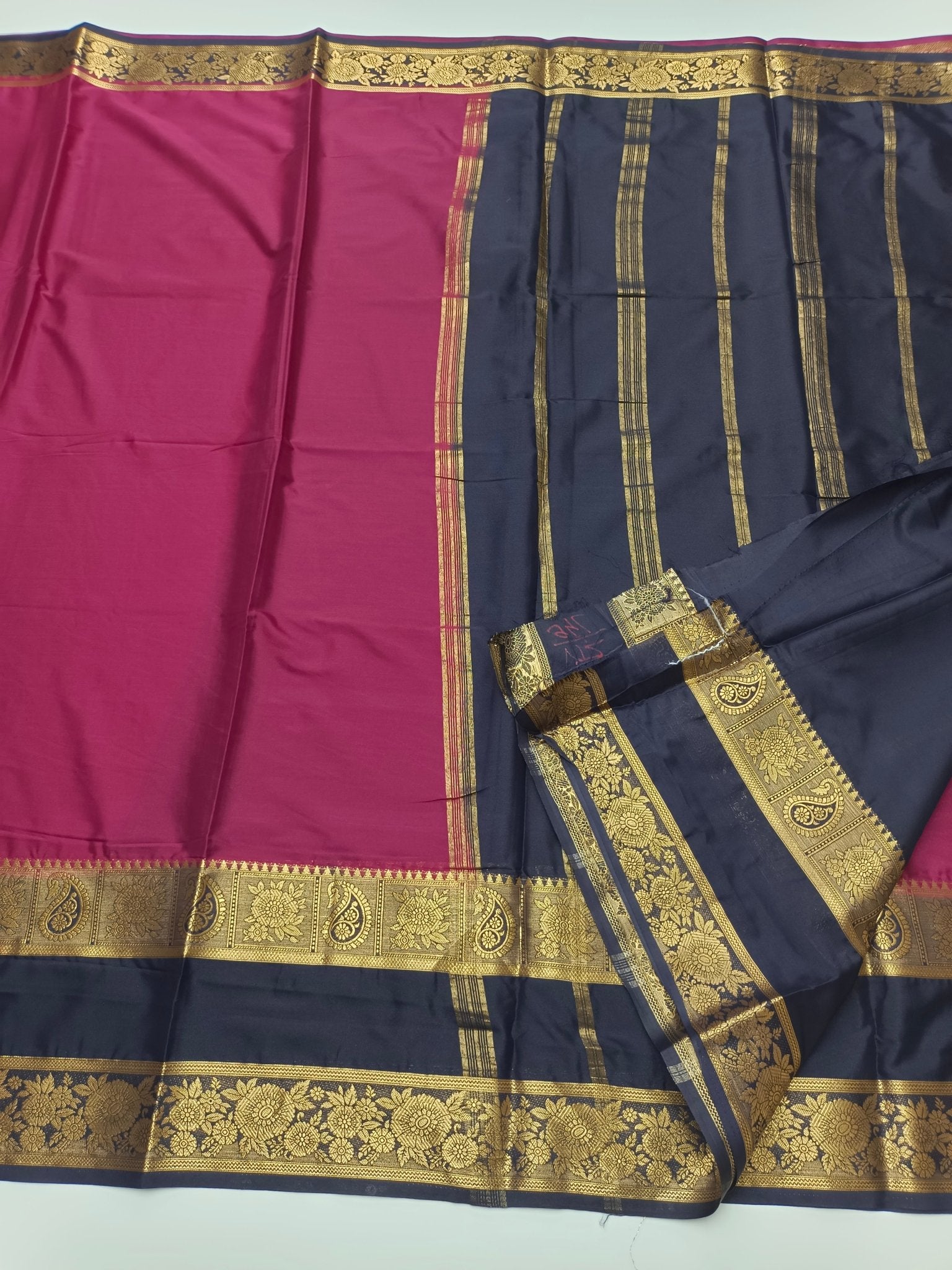 SEMI CREPE SILK SAREE - B S CHANNABASAPPA & SONS