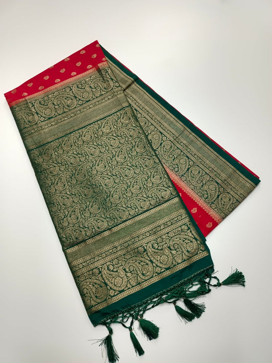 FANCY SOFT SILK SAREE - B S CHANNABASAPPA & SONS