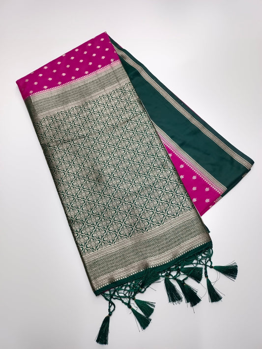 FANCY SOFT SILK SAREE - B S CHANNABASAPPA & SONS