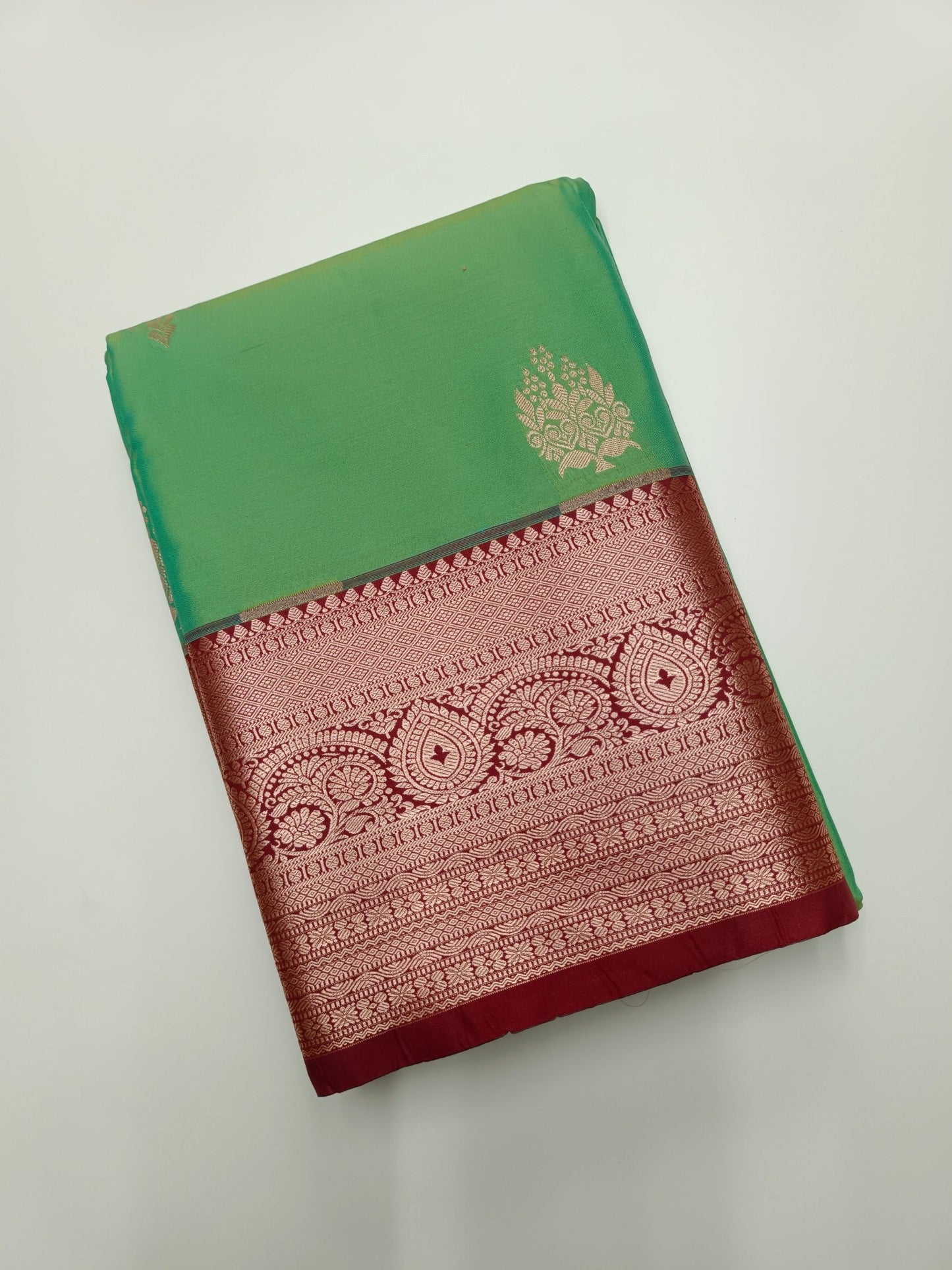 KANCHIPURAM SEMI SILK SAREE - B S CHANNABASAPPA & SONS