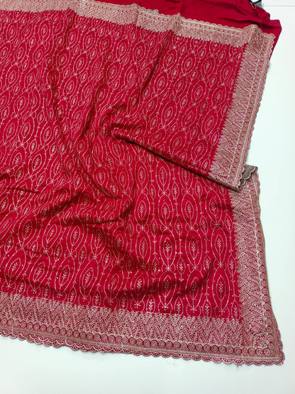 FANCY EMBROIDERY SAREE - B S CHANNABASAPPA & SONS