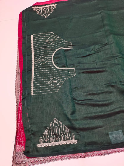 FANCY EMBROIDERY SAREE - B S CHANNABASAPPA & SONS