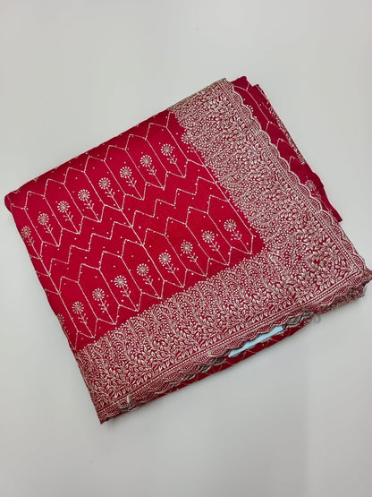 FANCY EMBROIDERY SAREE - B S CHANNABASAPPA & SONS