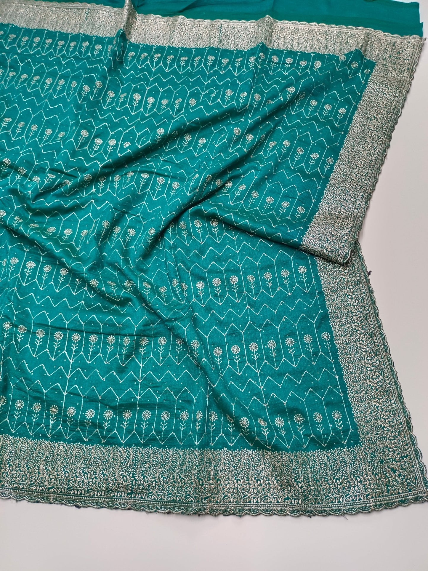 FANCY EMBROIDERY SAREE - B S CHANNABASAPPA & SONS
