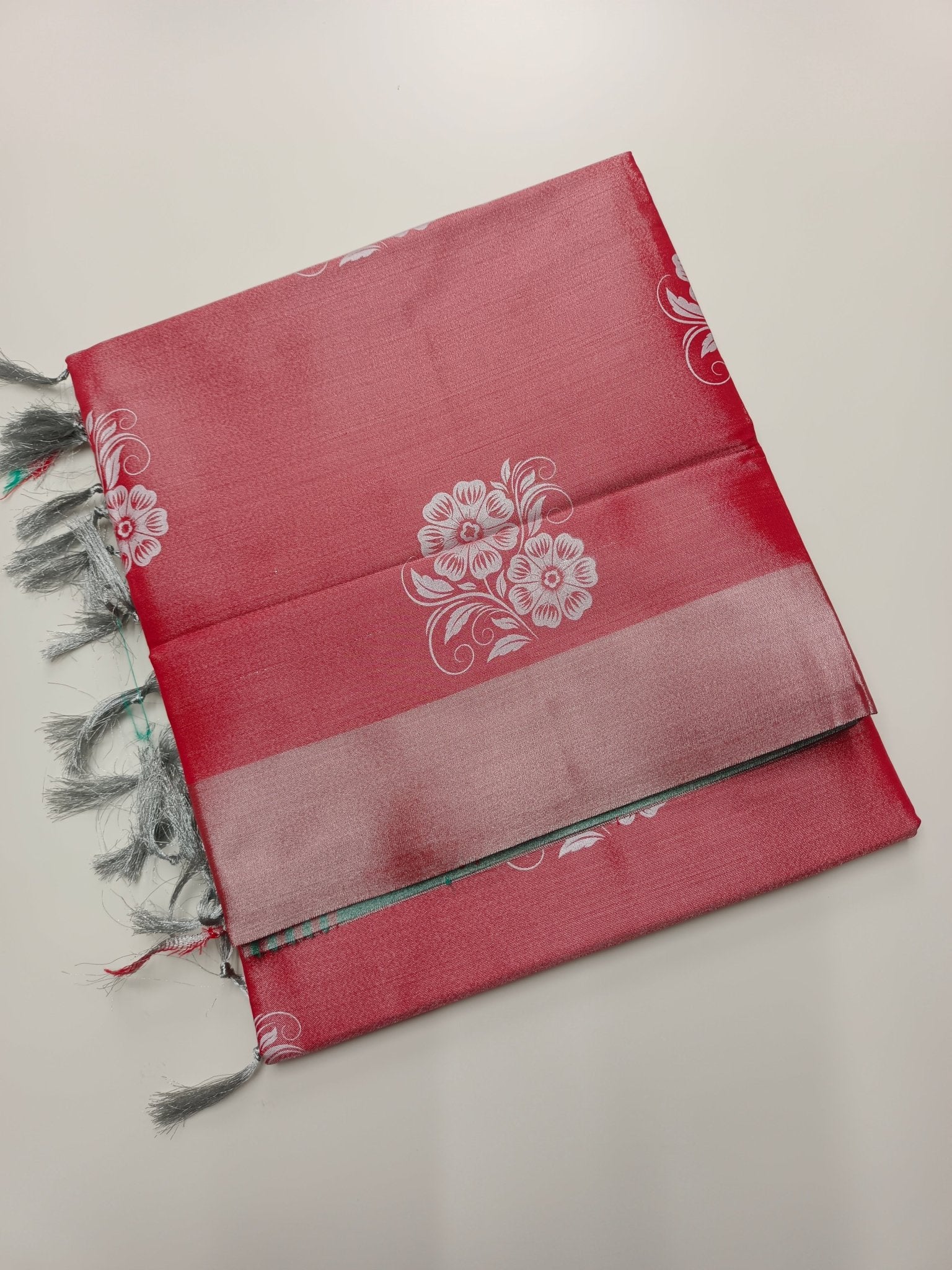 TISSUE COTTON SAREE - B S CHANNABASAPPA & SONS
