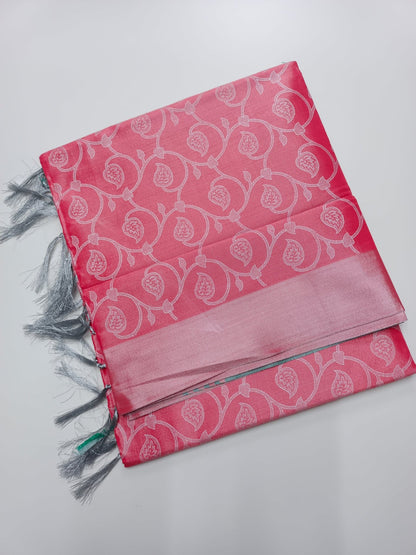 TISSUE COTTON SAREE - B S CHANNABASAPPA & SONS